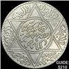 1913 AH 1331 Morocco Silver Rial UNCIRCULATED