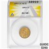 1863 Indian Head Cent ANACS AU58