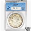 1890-O Morgan Silver Dollar ANACS MS64