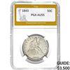 1843 Seated Liberty 50C PGA AU55