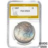 Image 1 : 1887 Morgan Dollar PGA MS65
