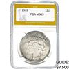 1928 Peace Dollar PGA MS65