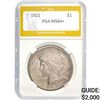 Image 1 : 1921 Peace Dollar PGA MS64+  MS64+