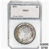 Image 1 : 1899 Morgan Silver Dollar PCI MS62