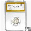 Image 1 : 1920-D Mercury Silver Dime PGA MS65