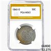 1860-O Seated Liberty Half Dollar PGA MS63