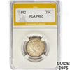 1892 Barber Quarter PGA PR65