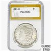 1891-O Morgan Silver Dollar PGA MS63