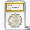 1875-S Silver Trade Dollar PGA MS63+