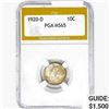 1920-D Mercury Silver Dime PGA MS65