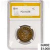 1849 Braided Hair Large Cent PGA AU58