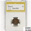 Image 1 : 1914-D Wheat Cent PGA XF45