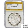 1884-CC Morgan Silver Dollar PGA MS64 Wheel