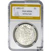 Image 1 : 1891-CC Morgan Dollar PGA MS64