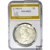 Image 1 : 1922-D Peace Dollar PGA MS65