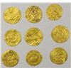 Image 1 : FATIMID: LOT of 9 gold dinars