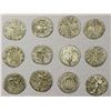 Image 2 : INDO-GREEK: LOT of 12 AR drachms