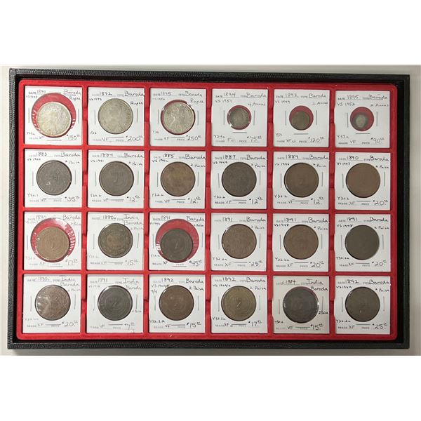 BARODA: LOT of 71 coins