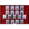Image 1 : KUTCH: LOT of 17 silver coins of the period 1909-1947