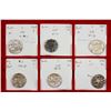 Image 2 : MARATHA: BURHANPUR: LOT of 6 silver rupees
