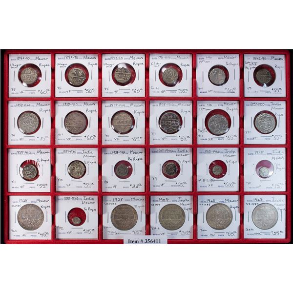 MEWAR: LOT of 72 coins