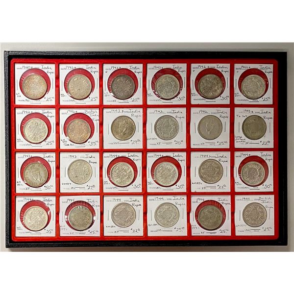 BRITISH INDIA: LOT of 36 rupees