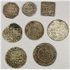 Image 1 : INDIAN AREA: LOT of 8 silver coins