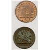 Image 1 : GIBRALTAR: LOT of 2 copper coins