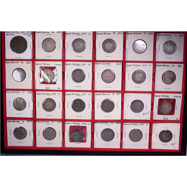 GREAT BRITAIN: LOT of 52 coins