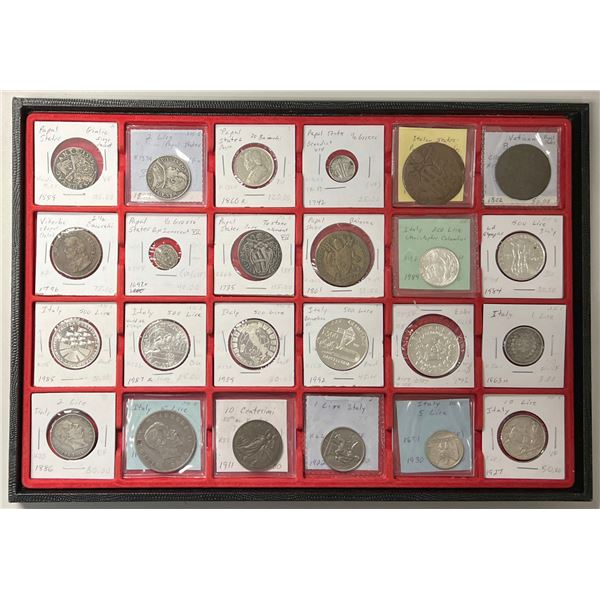 ITALY: LOT of 24 coins