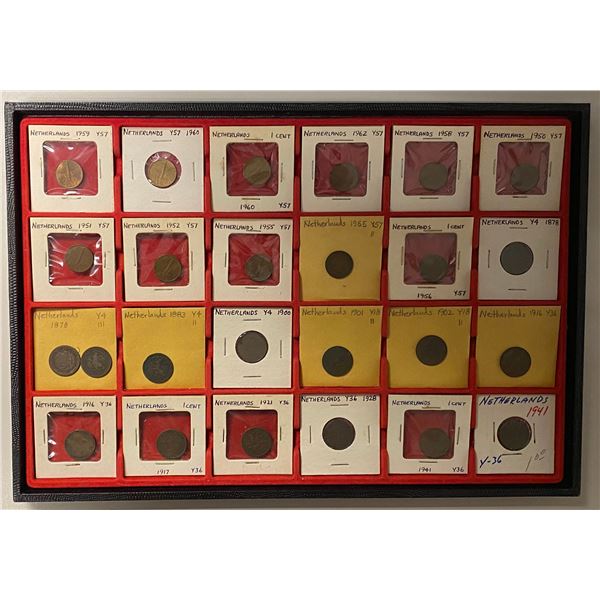 NETHERLANDS: LOT of 102 coins