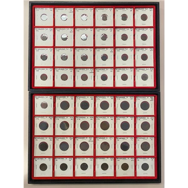 NETHERLANDS: LOT of 205 coins