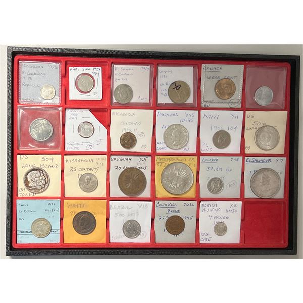 AMERICAS: LOT of 23 coins