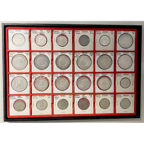 BRAZIL: LOT of 27 coins
