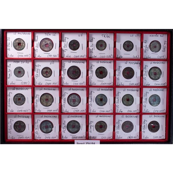 ANNAM: LOT of 92 cash coins