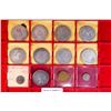 Image 1 : WORLDWIDE: LOT of 17 coins and sets