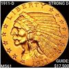 1911-D $2.50 Gold Quarter Eagle UNC