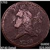 1793 Flowing Hair Half Cent NEARLY UNCIRCULATED