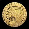 1910 Indian Head Half Eagle $5 Gold LIGHTLY CIRCULATED