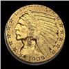 1909-S Indian Head Half Eagle $5 Gold LIGHT CIRC