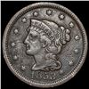 1853 Braided Hair Large Cent LIGHTLY CIRCULATED