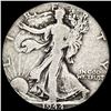 1944-D Silver Half Dollar Walking Liberty LIGHTLY CIRCULATED