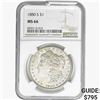 Image 1 : 1880-S Morgan Silver Dollar NGC MS66
