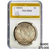 1924-S Silver Peace Dollar PGA MS66
