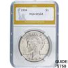1934 Silver Peace Dollar PGA MS64
