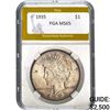 1935-D Silver Peace Dollar PGA MS65