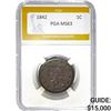 Image 1 : 1842 Braided Hair Large Cent PGA MS63