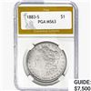 1883-S Morgan Silver Dollar PGA MS63