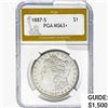 1887-S Morgan Silver Dollar PGA MS63+