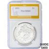 1891 Morgan Dollar PGA MS64 SILVER